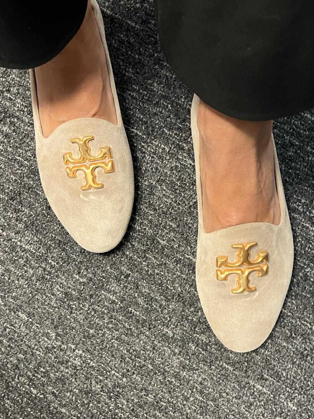Tory Burch Suede Eleanor Loafers